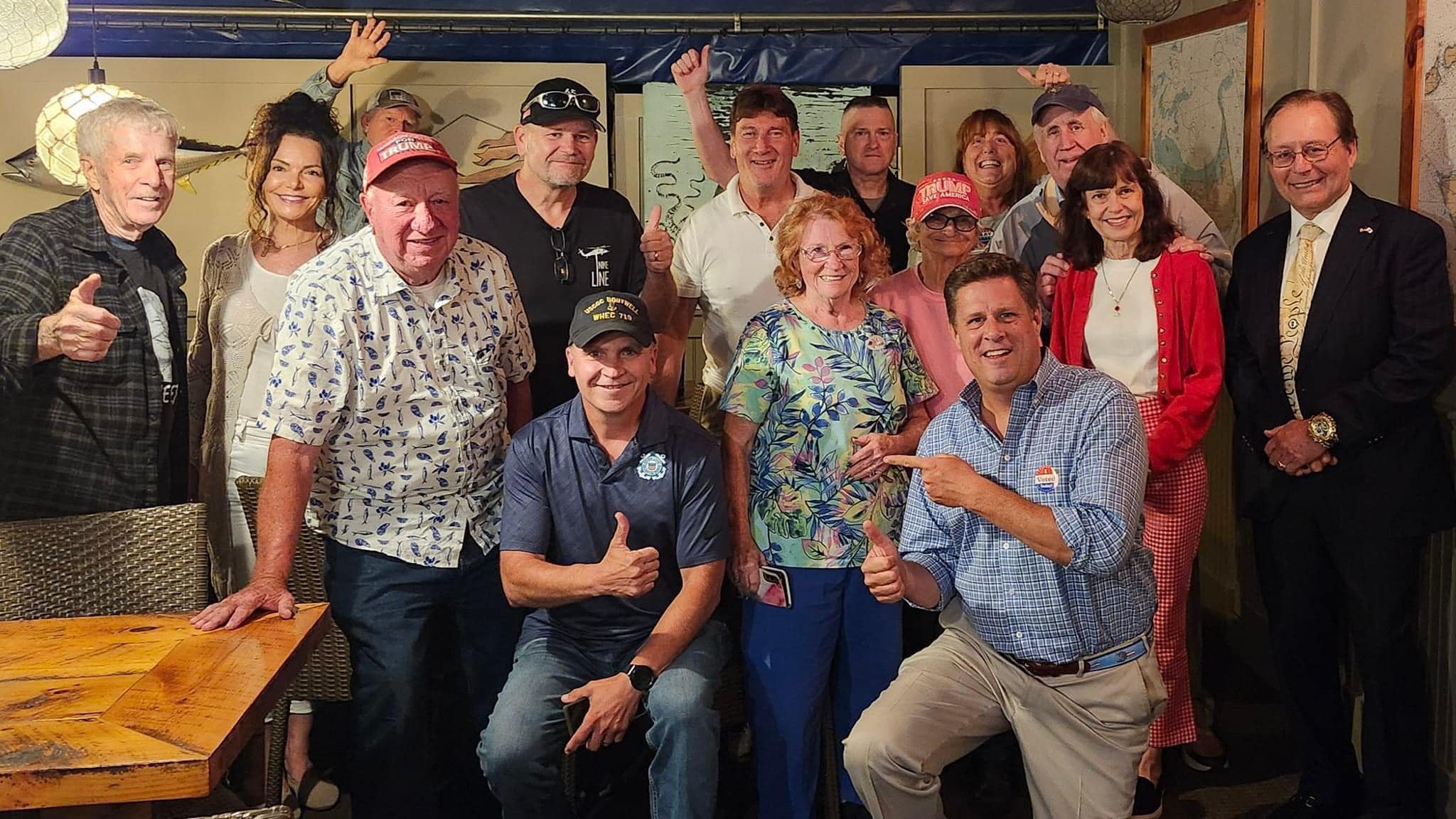 John Gaskey with community members